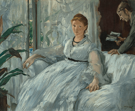 Édouard Manet, The Reading, 1868. Musée d'Orsay, Paris, Image: © RMN-Grand Palais / Art Resource, NY